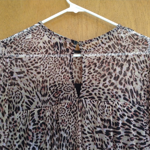 Leopard Print Sheer Dress Medium NWT - Picture 5 of 6